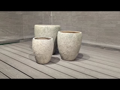 Rundfaserbeton Topf für Grill/Kohleofen Campingbrenner Heizung