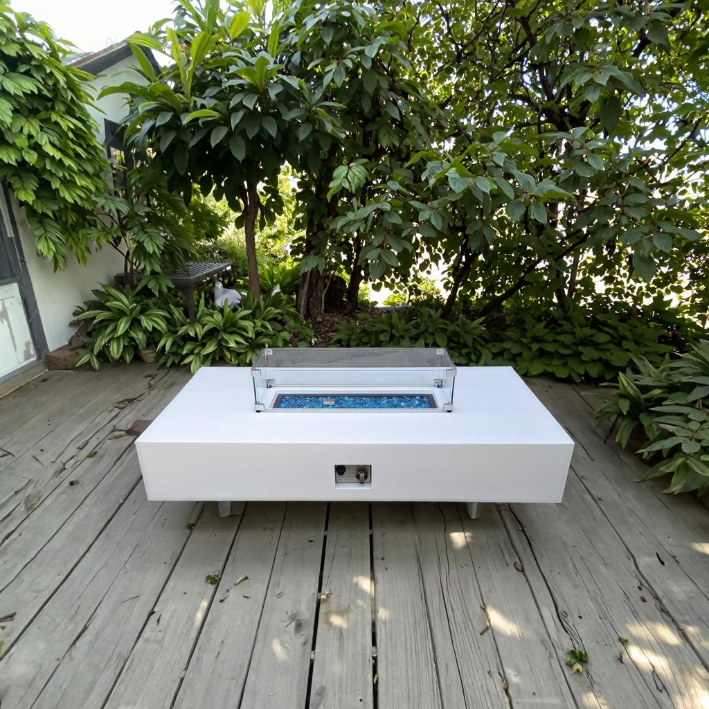 Jüngste Firmenblogs über Turn “City Skyline” into a Private Fireplace Area —— Cement Gas Leisure Table