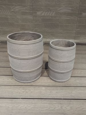 kaufen Moderne wasserdichte große Gartenpflanzer aus Glasfaser online manufacture