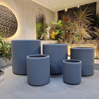 kaufen Langlebiger Fiber Clay Planter Moderne Art und Drainage-Löcher für eine geringe Pflege Gartenarbeit online manufacture