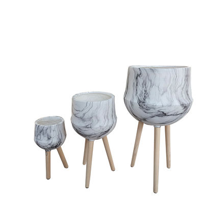 kaufen Charmante runde Glasfaser Planter für den Garten Patio Cottage Indoor online manufacture