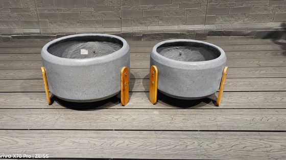 kaufen Handgeschnitzte Fiberclay Planter in modernem Handgeschnitzten Design für Pflanzen online manufacture