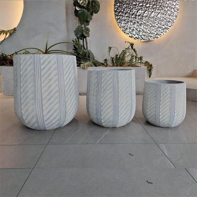 Wasserdichte und feuerdichte Blumenpflanzmaschinen aus Tonfasern mit modernem handgeschnitztem Design