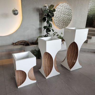 Hochrechteckige große Harzglasfaserblumenkränze für Einkaufszentren