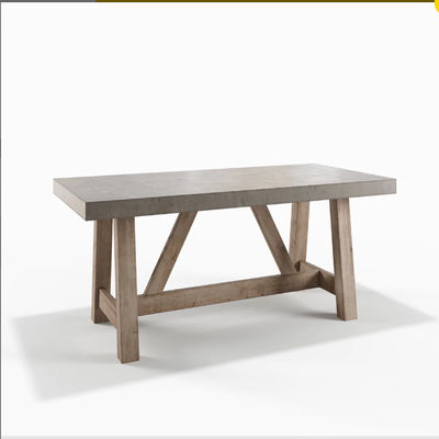 Langlebige große Betontische für das Essen im Freien Beton-Tischstücke für das Haus