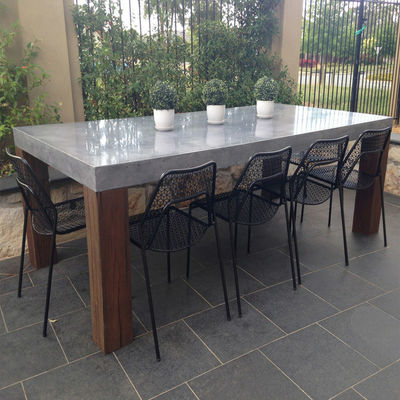 Home Möbel Modernes Wohnzimmer Betontisch Weiß Runder Beton-Tisch
