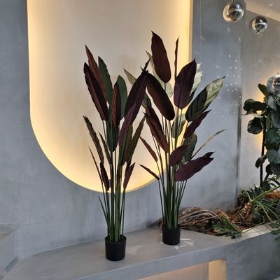 Wetterbeständig realistischer Fälschungsventilator Palmenbaum für luxuriöse Dekoration 110cm