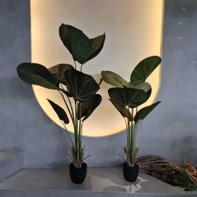 Realistischer künstlicher Fanpalm mit natürlichem grünem Laub