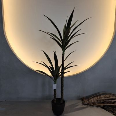 Lush 100-130 cm Seide künstliche Yucca Baum All Weather Wasserdichte Falsche Pflanze