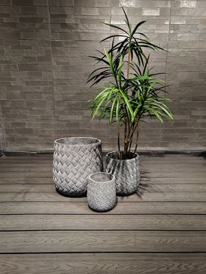 Anpassungsfähiger Pflanzplanter aus Glasfaser für Innen- und Außenpflanzen