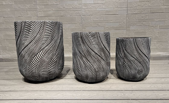 Frostbeständige Faserzement Topf Hand geschnitzt für lang anhaltende Frostbeständigkeit