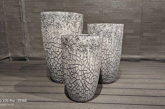 Textur Oberfläche Fiber Clay Planter 7-8 Jahre Innenraum Lebensdauer für Holzkohle Ofen / Warmer Camping Brenner Heizung / Grill