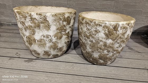 Textur Oberfläche Fiber Clay Planter für Innenarchitektur Moderner Stil und Textured Oberflächendesign