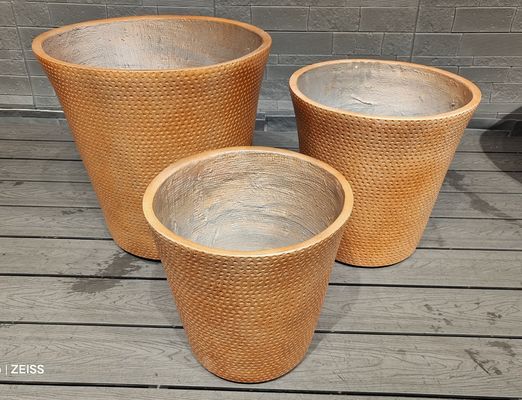 Textur Oberfläche Fiberklei-Pflanzer für elegante und funktionelle Außenpflanzungen