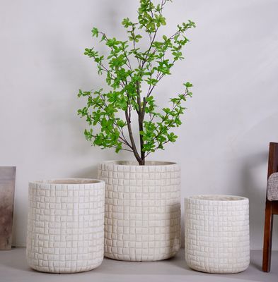 Nordischer, anpassbarer Blumentopf aus Ton für Gartencenter-Dekoration