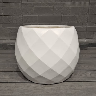 Geometrische Diamant-Form-Design sportliche Spaß-thematische Erscheinung Kugelfaser Tonpflanzer leichtes Gewicht langlebige Pflegearmatur Blumen Topf Urlaub Villa Büro Dekoration Garten Landschaftsgestaltung Projekt
